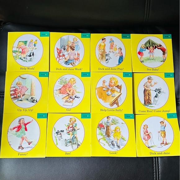 NEW Dick and Jane 12 Book Reading Set of 12 Mini Paperback Picture Books - Picture 2 of 5